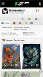 Mobile Screenshot of felinaedeath.deviantart.com