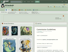 Tablet Screenshot of felinaedeath.deviantart.com