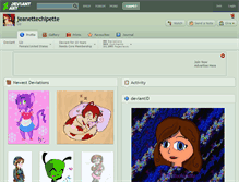 Tablet Screenshot of jeanettechipette.deviantart.com