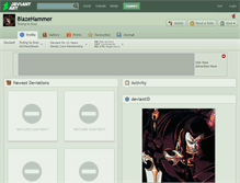 Tablet Screenshot of blazehammer.deviantart.com