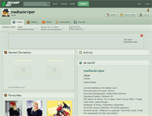 Tablet Screenshot of madhackrviper.deviantart.com