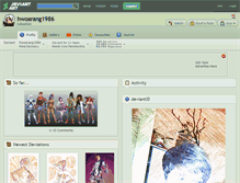 Tablet Screenshot of hwoarang1986.deviantart.com