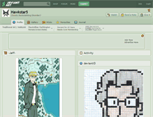 Tablet Screenshot of hawkstar5.deviantart.com