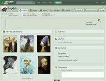 Tablet Screenshot of limpfish.deviantart.com