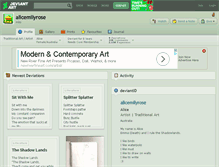 Tablet Screenshot of alicemilyrose.deviantart.com