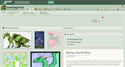 Desktop Screenshot of greendragonclub.deviantart.com