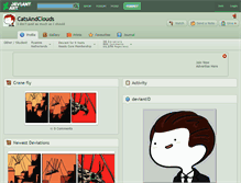 Tablet Screenshot of catsandclouds.deviantart.com