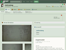 Tablet Screenshot of meimustang.deviantart.com