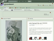 Tablet Screenshot of natureandkakashi.deviantart.com