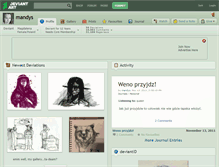 Tablet Screenshot of mandys.deviantart.com
