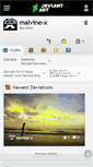 Mobile Screenshot of malvine-x.deviantart.com