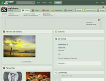 Tablet Screenshot of malvine-x.deviantart.com