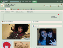Tablet Screenshot of beautyangel95.deviantart.com