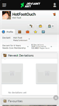 Mobile Screenshot of hotfootouch.deviantart.com