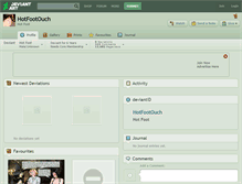 Tablet Screenshot of hotfootouch.deviantart.com