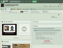 Tablet Screenshot of cobaltbladealchemist.deviantart.com