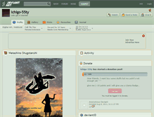 Tablet Screenshot of ichigo-55ty.deviantart.com