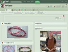 Tablet Screenshot of knotgypsy.deviantart.com