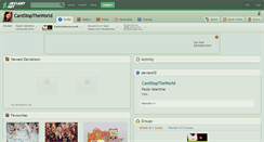 Desktop Screenshot of cantstoptheworld.deviantart.com