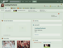 Tablet Screenshot of cantstoptheworld.deviantart.com