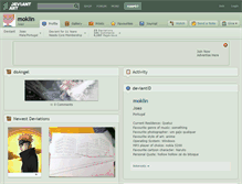 Tablet Screenshot of moklin.deviantart.com