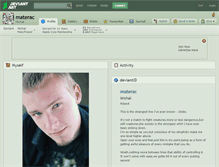Tablet Screenshot of materac.deviantart.com