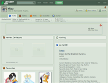 Tablet Screenshot of kitzu.deviantart.com