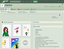 Tablet Screenshot of ambergrey.deviantart.com