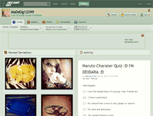Tablet Screenshot of maddog12399.deviantart.com