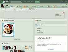 Tablet Screenshot of foph.deviantart.com