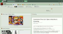 Desktop Screenshot of cylnx.deviantart.com