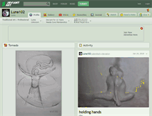 Tablet Screenshot of luna102.deviantart.com