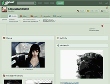 Tablet Screenshot of cocomadamoiselle.deviantart.com