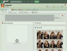Tablet Screenshot of jojobagrl.deviantart.com
