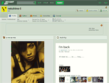 Tablet Screenshot of nekohime-s.deviantart.com