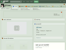Tablet Screenshot of jilli-bean.deviantart.com
