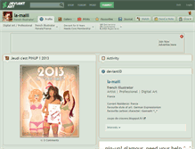 Tablet Screenshot of la-maiii.deviantart.com