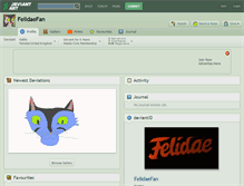 Tablet Screenshot of felidaefan.deviantart.com