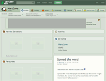Tablet Screenshot of narulove.deviantart.com