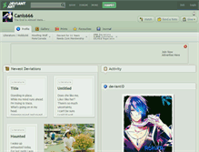 Tablet Screenshot of canis666.deviantart.com