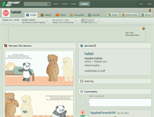 Tablet Screenshot of hallatt.deviantart.com