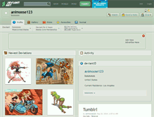 Tablet Screenshot of animoose123.deviantart.com