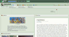 Desktop Screenshot of insanecatlady.deviantart.com