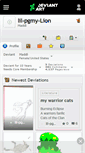 Mobile Screenshot of lil-pgmy-lion.deviantart.com