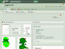 Tablet Screenshot of lil-pgmy-lion.deviantart.com