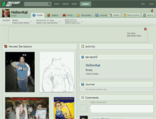 Tablet Screenshot of hollowkat.deviantart.com