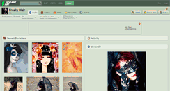 Desktop Screenshot of freaky-blair.deviantart.com
