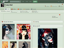 Tablet Screenshot of freaky-blair.deviantart.com