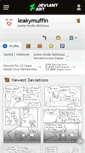 Mobile Screenshot of leakymuffin.deviantart.com