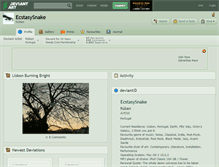 Tablet Screenshot of ecstasysnake.deviantart.com